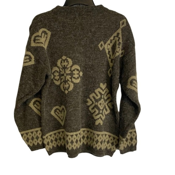 Vintage Crewneck Sweater Adult Size Small Knit 80s 90s Geometric - Picture 3 of 6